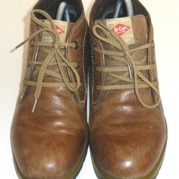 Lee Cooper East London Men\'s Lace Up Leather Ankle Boots Size: 11 Brown main image 5